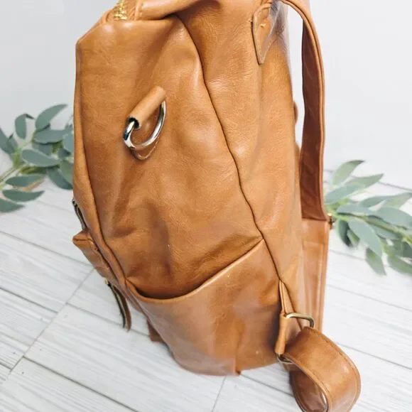 Women's Backpack Adjustable Straps Front Pocket Classic Chic Urban - Picture 3 of 9